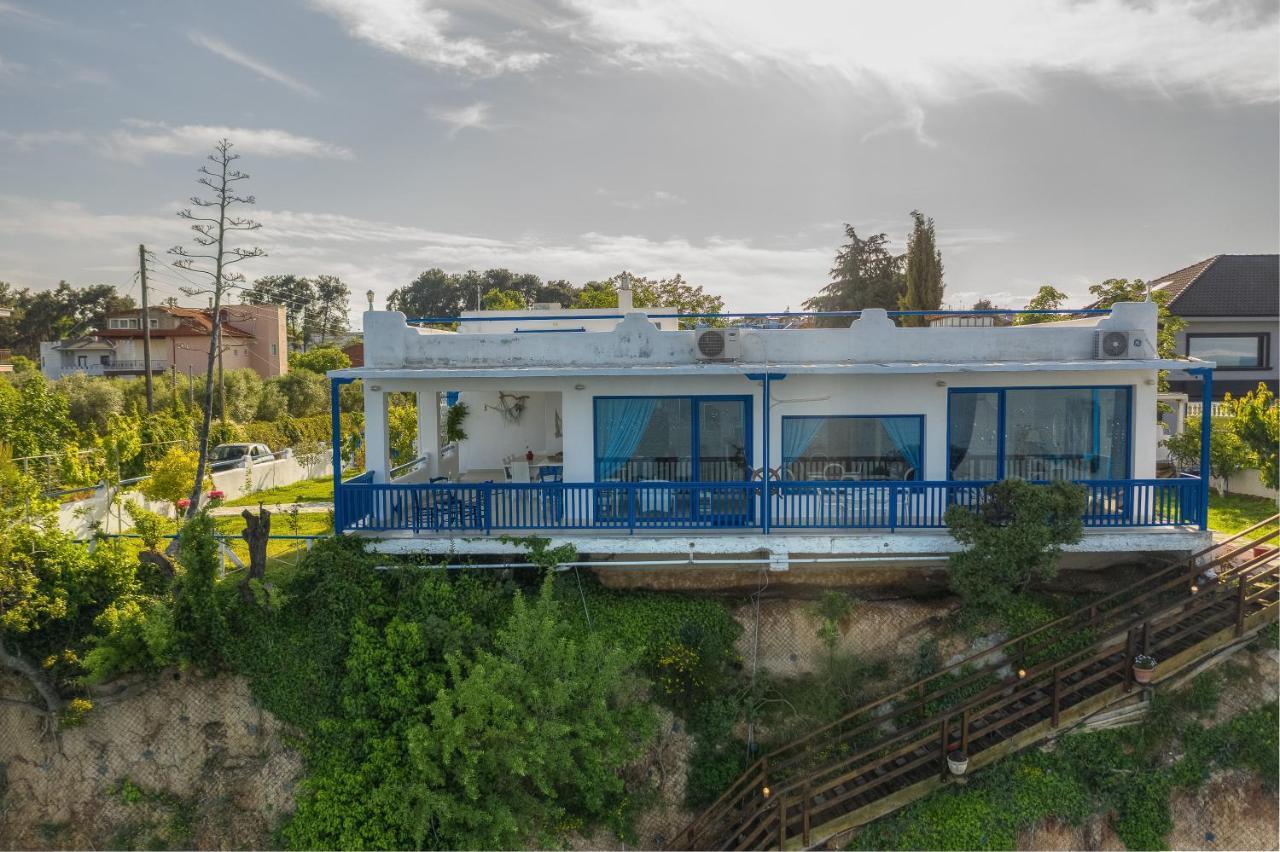 Navy Greece Villa With Swimming Pool & Sea View Makrygialos Exterior photo